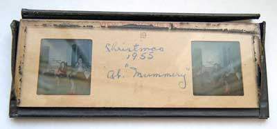 Example of damaged 3D glass slide that needs film removed before scanning